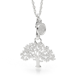 Silver Tree Pendant Large