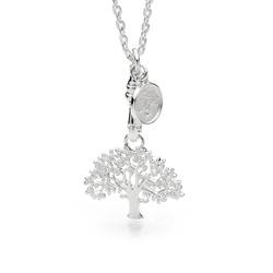 Silver Tree Pendant Small
