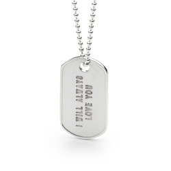 Dog Tag Pendant Small